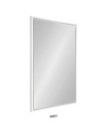 Medium Rectangle White Modern Mirror (36 in. H x 24 in. W) Kate and Laurel - £56.02 GBP