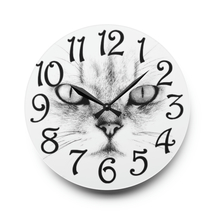 Custom made silent battery operated quartz 10.75" acrylic round wall clock #85 - $36.00