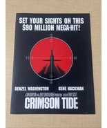 Crimson Tide Original Press Kit 8.5x11” Video Store Promo CV JD - $205.74 MXN