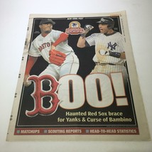 New York Post: Oct 8 2003 Haunted Red Sox Brace 4 Yanks &amp; Curse of Bambino - £14.72 GBP