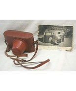 Argus C4 35mm Film Camera Leather Case &amp; Manual Vintage 1953 - £38.94 GBP