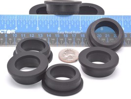 1 1/2&quot; Rubber Bushing x 1 1/8&quot; ID x 1 3/4&quot; OD Flange for Wire &amp; Cable Management - £9.38 GBP+