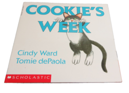 Cookie&#39;s Week by Cindy Ward  Scholastic 1990 A Mischievous Cat Story - £3.19 GBP