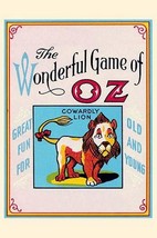 The Wonderful Game of Oz - Cowardly Lion by John R. Neill - Art Print - $21.99+