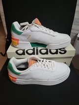 Adidas Postmove SE White Leather With Green Women&#39;s Shoes Size 10 - £44.97 GBP