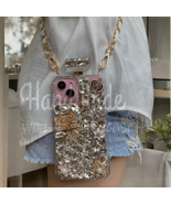 Handmade Crossbody Long Chain Diamond Case For Samsung S 21 22 23 24 Plu... - $838.43 MXN