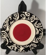 Mary Kay Stars Red Black White  Hot Chocolate Appetizer Dessert Plate Set - £31.60 GBP