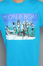 T.I.T.S. TWO IN THE SHIRT On A Boat Aqua Blue MENS 3xl GRAPHIC TEE NWT S... - $32.66