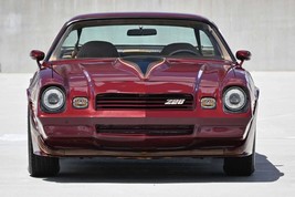 1981 Chevrolet Camaro front maroon | 24x36 inch poster | classic car - £17.64 GBP