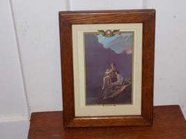 Vintage Edison Mazda Lamps Parrish Print Advertising in Frame - $321.75