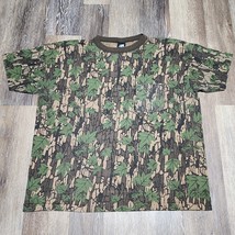 Vintage 80s Trebark Camo T shirt Mens XL Short Sleeve Pocket Single Stit... - $24.99