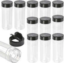 12 Pack Plastic Spice Containers 8 Oz Spice Jars Bottle Containers Empty Plastic - £26.27 GBP