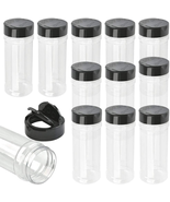 12 Pack Plastic Spice Containers 8 Oz Spice Jars Bottle Containers Empty... - £25.84 GBP