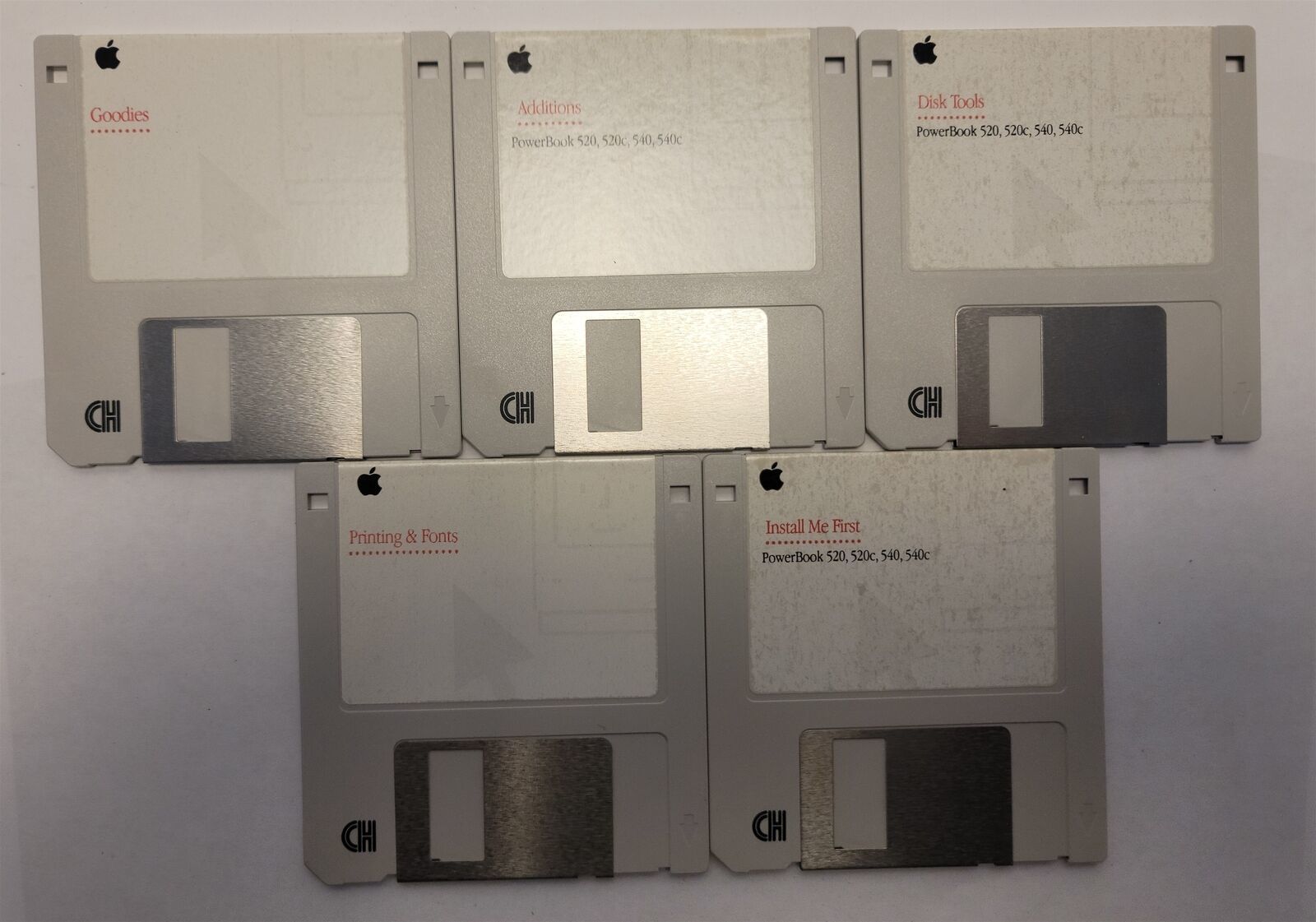 Apple PowerBook 520, 520c, 540, 540c Install Disks for Macintosh - Tested - $48.97