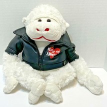 Dan Dee Collectors Choice White Gorilla Plush King of Hearts with Jacket 18 In - £12.44 GBP