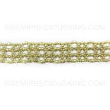 Handmade Freshwater Pearl Fashion Belt Off White Color 39 Inch Excellent Quality - £106.52 GBP