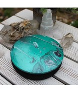 Jewelry Box, Keepsake Box, Round Hand Painted Box Acrylic Hand painted 5... - $607.98 MXN
