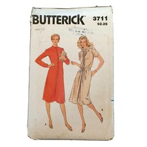 Vintage Butterick Sewing Pattern 3711 for Misses Dresses and Belt size 12 - £4.87 GBP