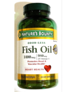 Nature&#39;s Bounty Fish Oil 1400mg 130 Softgels 980 mg of Omega-3  EXP 04/2027 - $39.88 CAD