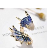 Blue and gold dragon ring - Adjustable To Any Size - £12.44 GBP