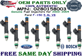 8 Pieces(8x) Bosch Genuine 2003 Ford F-150 XL 5.4L V8 Fuel Injectors #0280158003 - £103.70 GBP