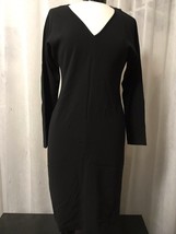 Linda Allard Ellen Tracy Women&#39;s Dress Black Shift Size 2 NWT $355 - £86.78 GBP