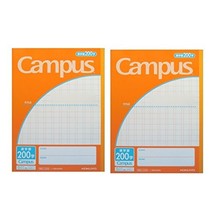Japanese Kanji Practice Notebook No. 6 200 Squares Campus Pack of 2books - £11.85 GBP