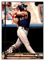 1994 Bowman Mike
  Greenwell   Boston Red Sox Baseball
  Card BOWV3 - $2.50