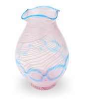 Murano Glass Vase, Handcrafted Italian Art Decor, Elegant Home Accent, M... - $54.60