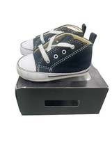 Converse Baby Crib First Star Hi Sneakers 8J231 Black Size 3 - $24.75