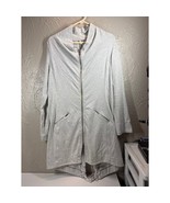 Free People We The Free Long Gray Sweatshirt Moto Zip Jacket Womens Size... - $932.02 MXN