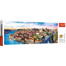 Panorama 500 Piece Jigsaw Puzzle, Porto, Portugal, Coastal City, Train, Puzzle o - £12.54 GBP