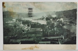 Oregon City Oregon 1908 View of City Mill &amp; Factories Postcard T11 - £39.46 GBP