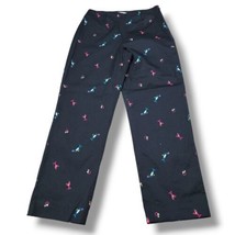 Creda Pants Size 10 W30&quot;xL29&quot; Embroidered Martini Cocktails Champaign Em... - $39.59