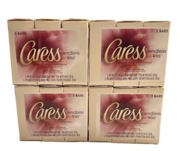 Lot of 12 Caress Beauty Bar Soap ENDLESS KISS Creamy Vanilla Sandalwood 3.15oz E - £65.57 GBP