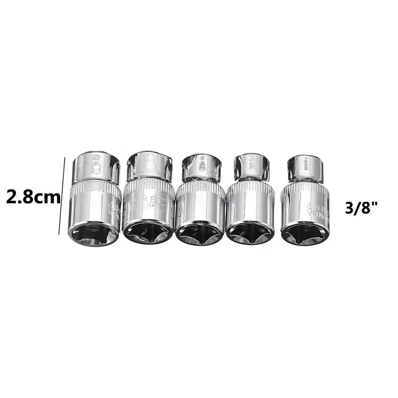 14 PCS Female Torx Bit -Shaped Socket Set 1/4, 3/8, 1/2 inch drive E4 - E24(4MM- - £157.77 GBP