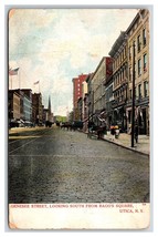 Genesee Street View From Bagg&#39;s Square Utica NY New York UNP UDB Postcard V17 - £3.06 GBP
