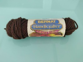 Bernat Handicrafter Craft Yarn Acrylic Chocolate Brown Color 6023 1.5 oz 60 yds - £4.67 GBP