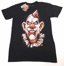 Spencer&#39;s Get Down Art Cult of Fools Creepy The Killer Clown T Shirt Sz S - $17.95