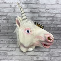 New White Unicorn Horse Head Mask Halloween Cosplay Costume Spirit Halloween - £31.54 GBP