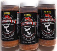 2 Gringo&#39;s Chupacabra Meat Rub 36oz total 3 pack No MSG Made in Texas - £32.98 GBP