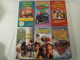 VHS Lot of 6 Christian Children&#39;s Films DUDLEY DUMPLING Wiser Family etc [11C12] - £33.98 GBP