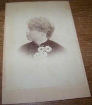 1884 Antique Victorian Lady Cabinet Photo Rochester Ny Gussie Pete - £4.66 GBP