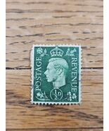 Great Britain Stamp George VI 1/2d Used Green - $49.34 MXN