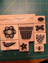 Stampin up Flowers &amp; Friends Rubber Stamp Set - £7.19 GBP