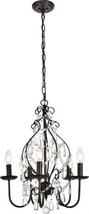 Pendant Light BLAISE Transitional Crystal Clear Oil-Rubbed Bronze Royal-Cut - £309.98 GBP