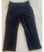 Tribal Stretch Extensible Capri Pants Women 10 Navy - $21.05 CAD