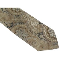 Men's Stacy Adams Tie and Hankie Set Fancy Woven Silky Satin #SAT61 Tan image 4
