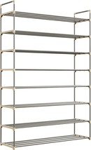 Shoe Rack With 8 Shelves-Eight Tiers For 48 Pairs-For Bedroom,, Complete - £41.46 GBP