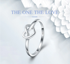 Authentic 925 Sterling Silver Infinity Heart Statement Ring - FAST SHIPPING!!! - £14.38 GBP